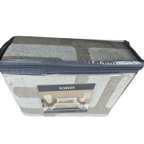 Kravet Tensho Jacquard 3 Piece Duvet Set Full/Queen Size - Picture 14 of 16